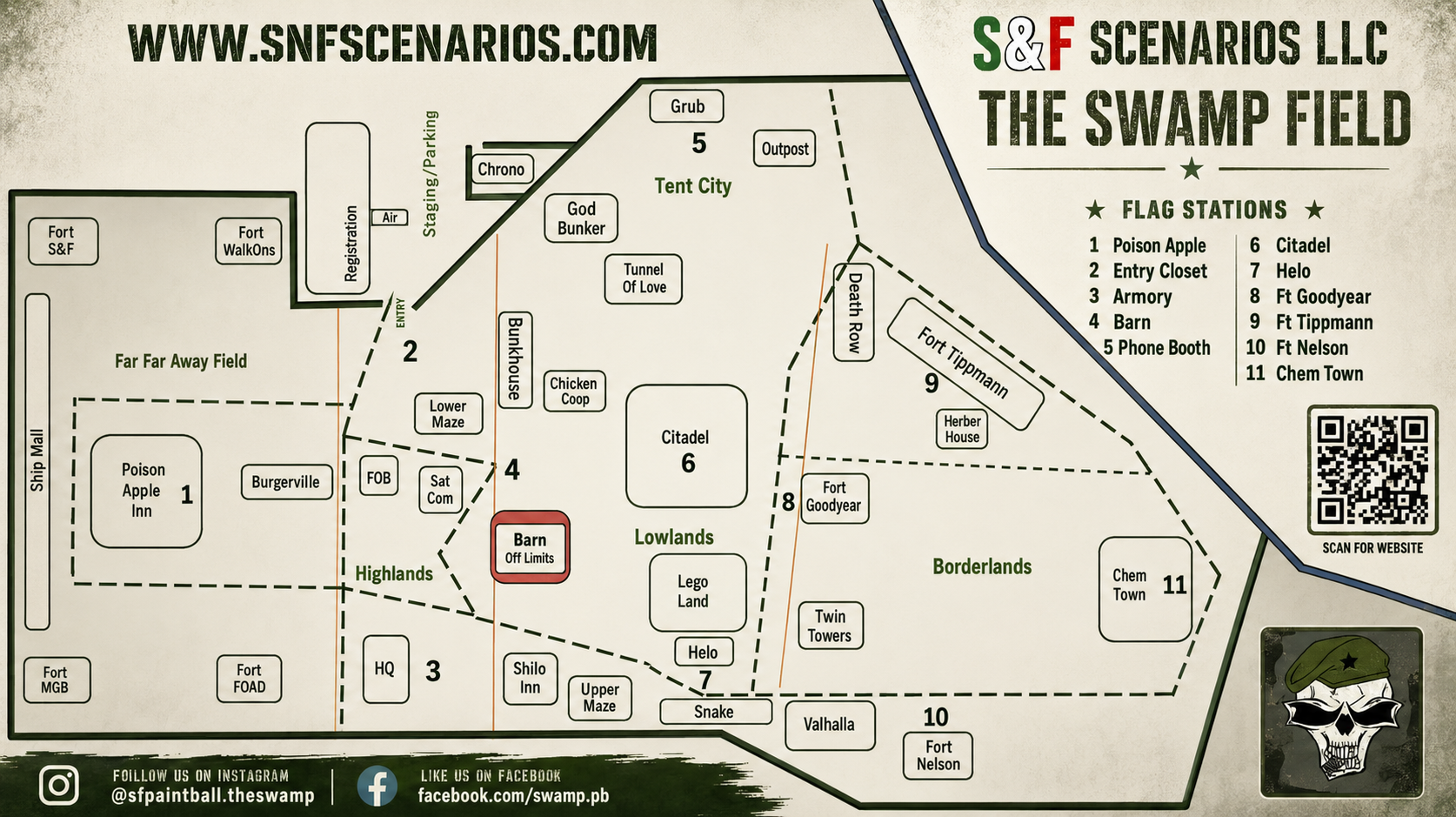 The Swamp field map